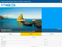 Tablet Screenshot of lomboktourtravel.com